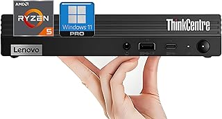 Lenovo ThinkCentre M75q Business Mini Desktop Computer, AMD Ryzen 5 Pro (Up to 4.40GHz), 16GB RAM, 512GB PCIe SSD, Ultra-Q...