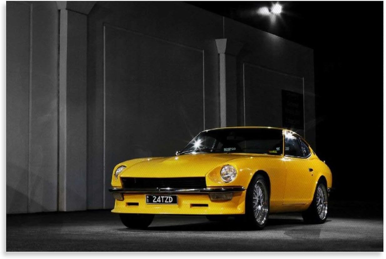 SDFGSD Car Poster Datsun 240z Jdm Car Canvas Art Poster and Wall Art Picture Print Modern Family bedroom Decor Posters
