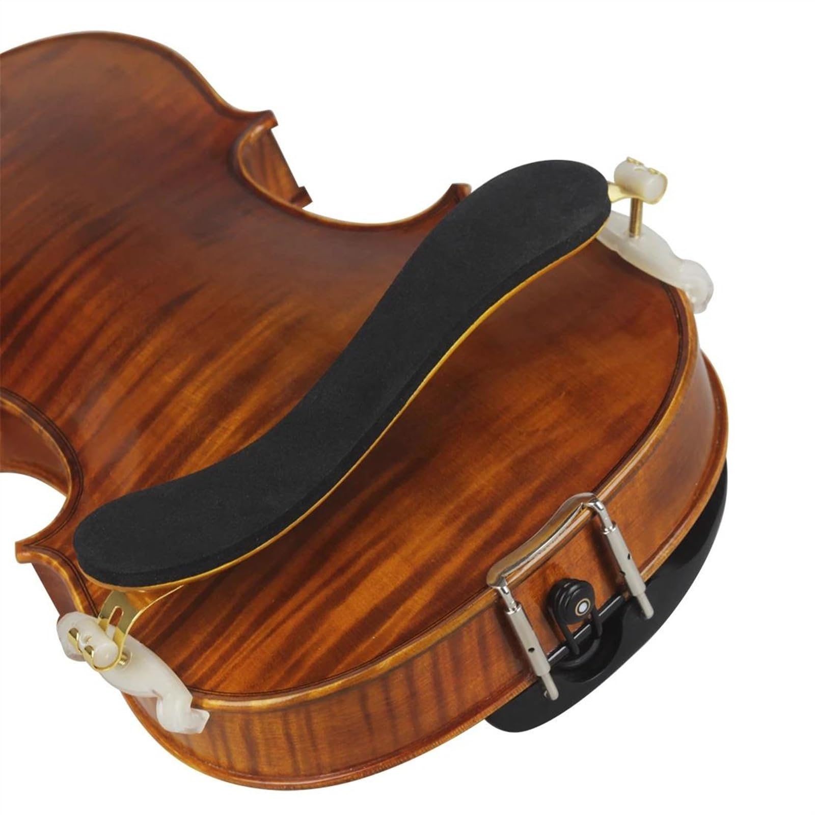 poggiaspalla per violino 4/4 Violino Spalliera Regolabile 1/2 1/4 3/4 Violino Spalliera Morbida Acero Spalliera Parti Di Violino Accessori(1/2-1/4)