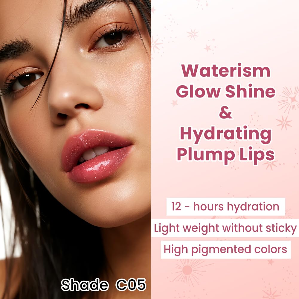 CATKIN Glossy Tinted Lip Balm, Hydrating Natural Lip Repair Melting Balm, Sheer Colour Plumping Lip Gloss - Image 4