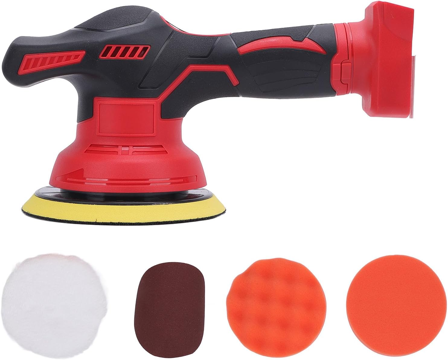Eujgoov Cordless Car Buffer Polisher, 6 Inch 2500-5000 RPM Variable Speed Eccentric Polisher with Pure Copper Motor, for 48-11-1820 48-11-1822 Battery Not Included