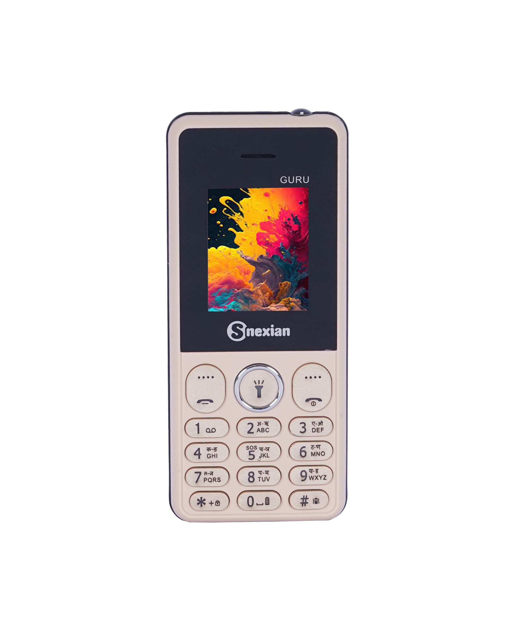 Snexian All-New Guru 314 Dual Sim |Keypad Mobile| with 1.8" Display | Voice Changer | Auto Call Recording | Long Lasting Battery | Wireless FM | Digital Camera | Feature Phone | Torch | Gold