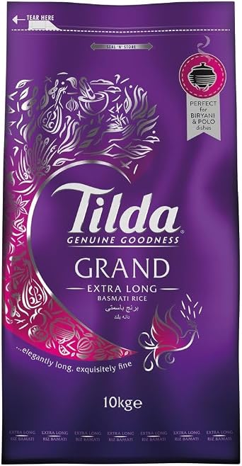 Tilda Grand Extra Long Basmati Rice 10kg Grocery King (10 KG)