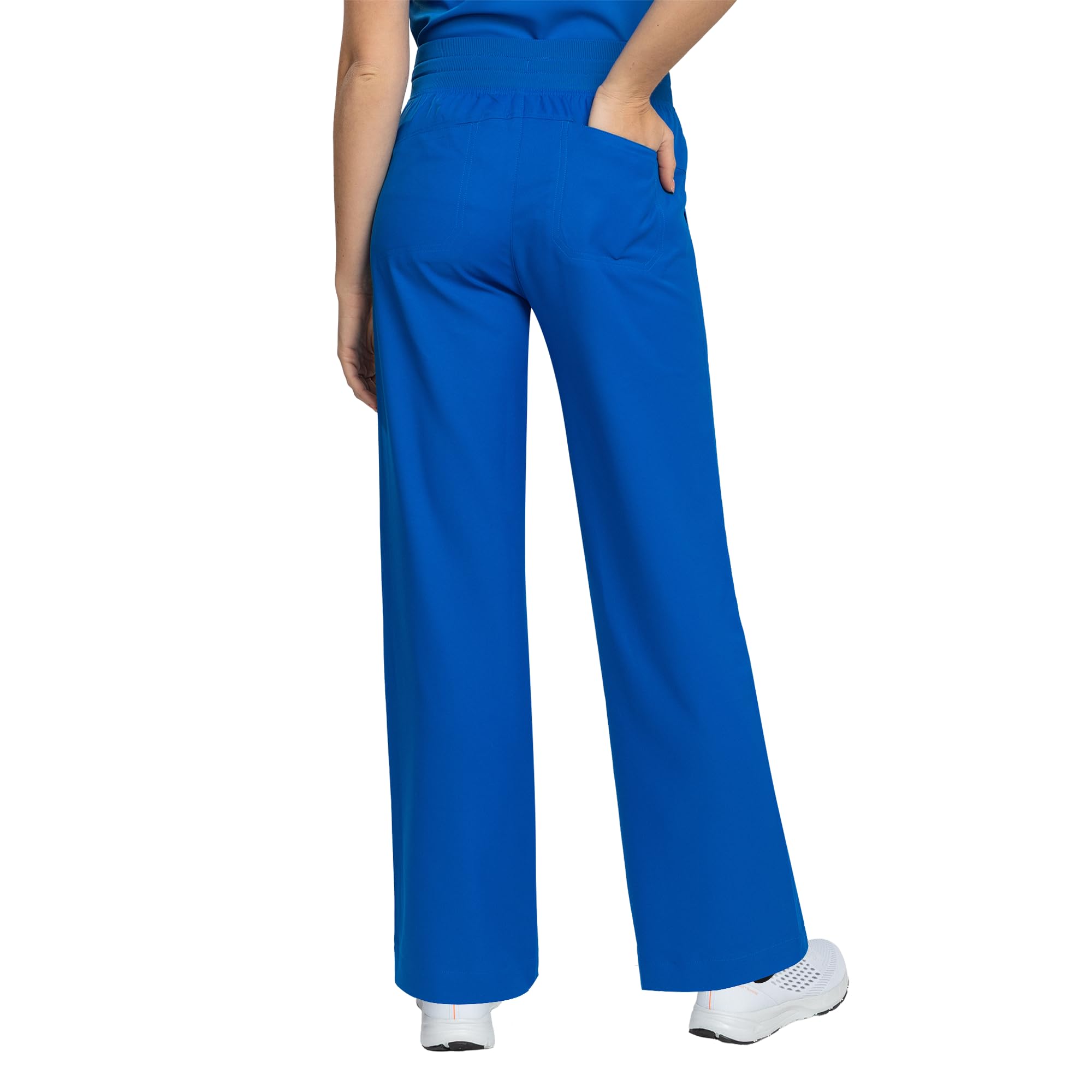 B-well Aurelia Pantalones médicos rectos antimicrobianos antiolores 6 bolsillos cintura ajustable