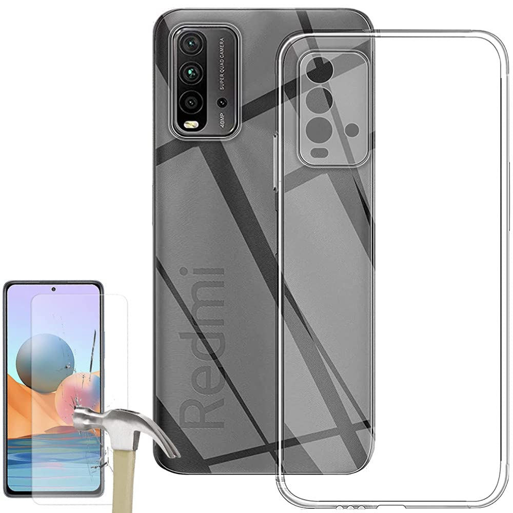 Amazon.co.jp: Xiaomi Redmi 9T ケース 強化ガラスフィルム付き 保護