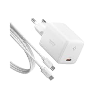Spigen ArcStation Essential GaN 45W Caricatore USB-C a 1 Porta [Cavo 100W E