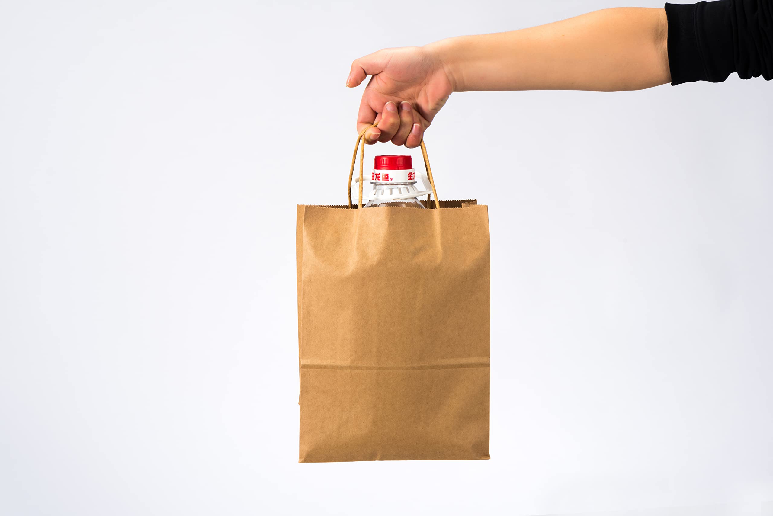 Prime Line Packaging Brown Paper Bags With Handles, Small Kraft Shopping Totes In Bulk For - Foto 3