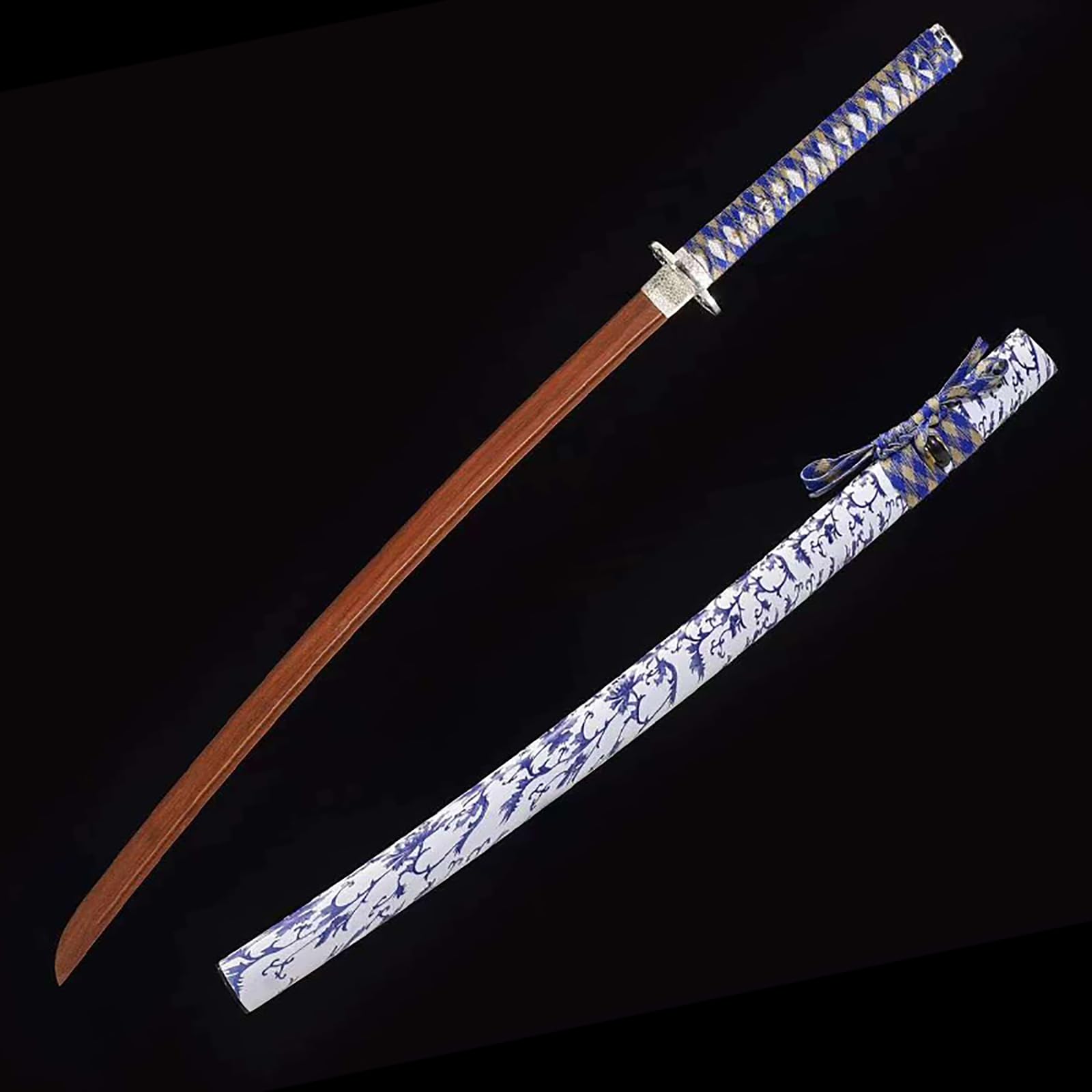 Espada de Madera Hecha a Mano con Vaina de 102 cm,Espada de Madera Natural,Espadas de Madera Maciza,bokken de Entrenamiento de Kendo para Cosplay,exhibición de decoración,Accesorios,Regalos