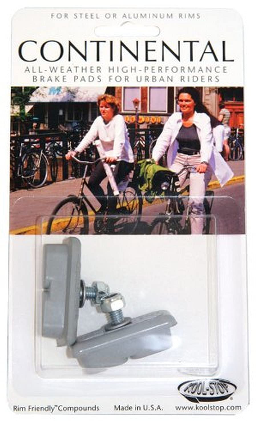 Kool-Stop Bicycle Brake Pads (Continental, Grey)