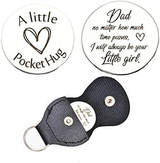 Pocket Hug Token Keychain Long Distance Relationship Hug Tokens Keepsake Stainless Steel Double Sided Pocket Hugs Token