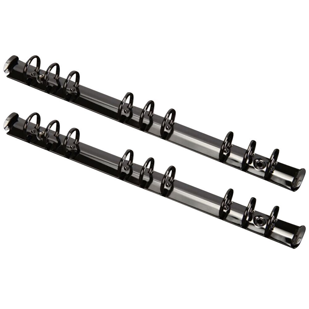 Exttlliy2Pcs Metal B5 Notebook 9-Ring Binder Mechanism Replacement Kit Loose Leaf Binding Spines Combs for Personal Organizers Planners