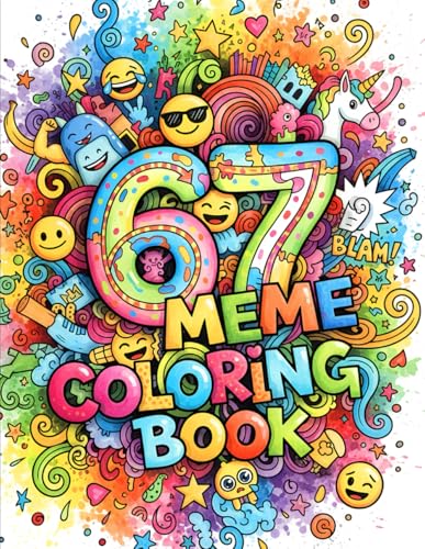 67 Meme Coloring Book: A Fun & Trendy Coloring Adventure With 6, 7, 67 & Six Seven — 50 Meme-Style Pages for Kids, Teens & Adults (67 Meme Coloring Series) image 2