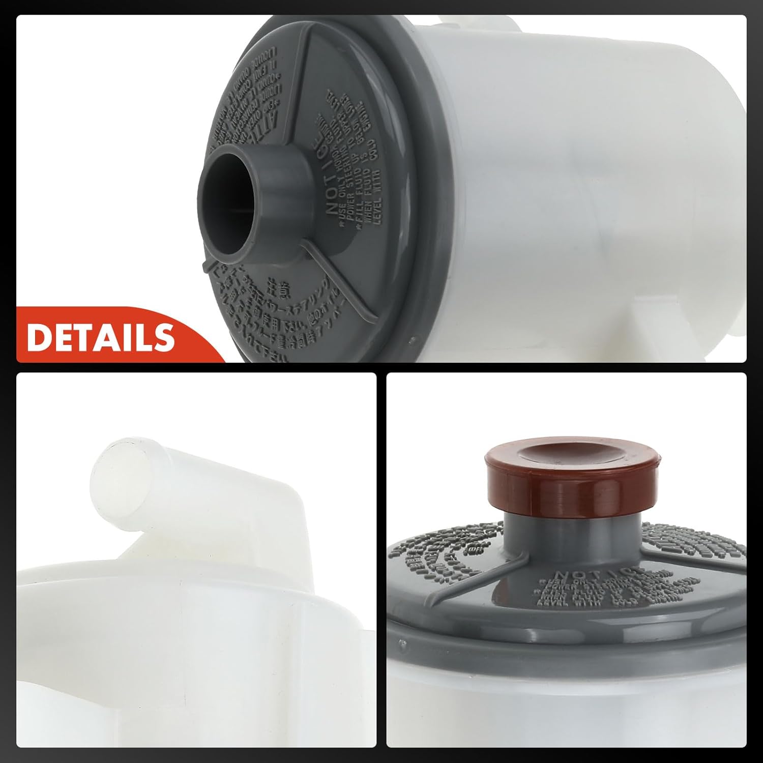 A-Premium Power Steering Reservoir/Tank with Cap Compatible with Honda Civic 1996 1997 1998 1999 2000