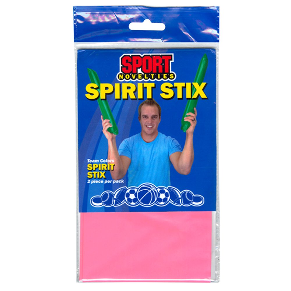 Sports Novelties Non Lighted Spirit Stix Noise Makers (Pair), Pink