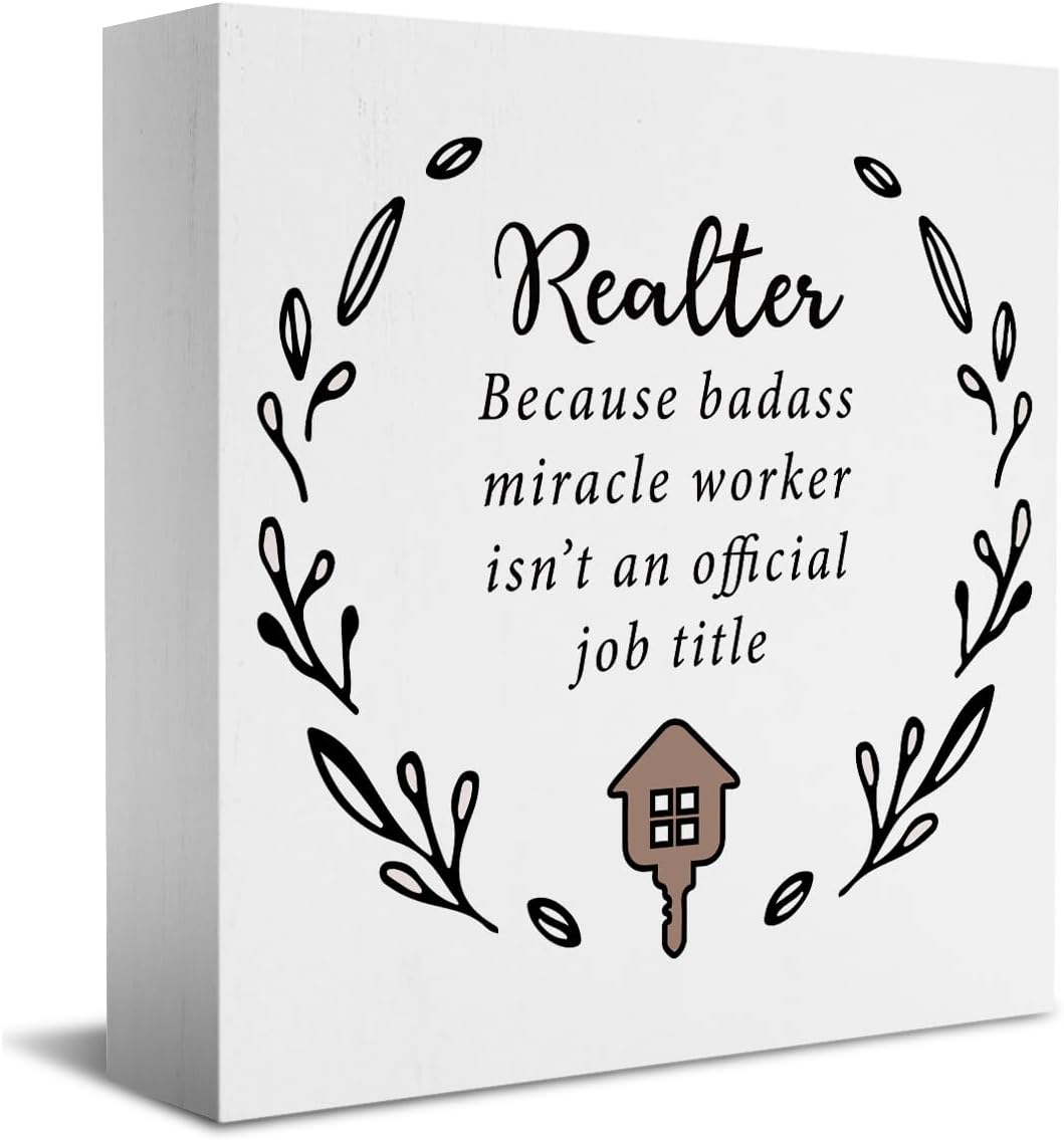 Regalos de agente de bienes raíces, suministros de agradecimiento para agente de bienes raíces, regalos de cumpleaños para agente de bienes raíces,