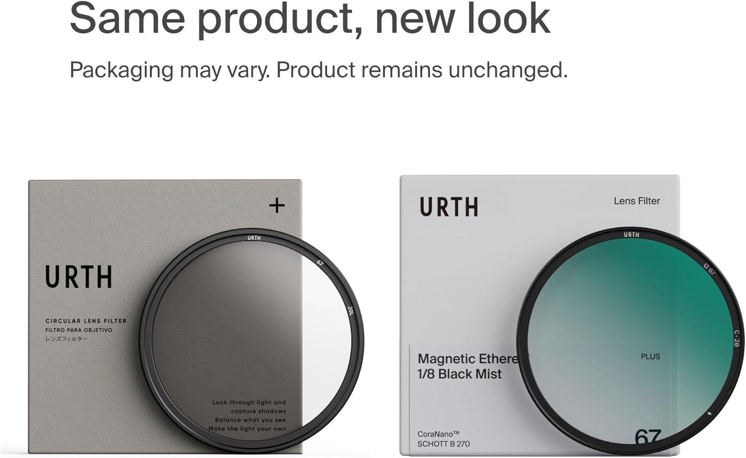 Urth 77mm Magnetic Ethereal Black Mist ⅛ Diffusion Lens Filter (Plus+) - Cinematic Effect, 20-Layer Nano-Coated Light Dispersing Particles