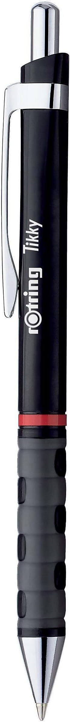 Rotring Ball Point Pen Medium for Smooth Writing | Blue Ink | 1.0mm | Black ABS Plastic Barrel | Tikky Series