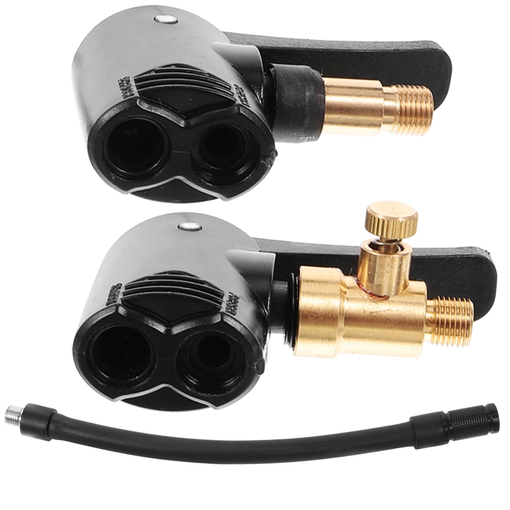 BESTonZON Ventiladapter Für Reifenfüller Universeller Luftpumpenanschluss Für Auto Und Motorrad Mit Schwarzem Schlauch Schnell Und Einfach Zu Befestigen