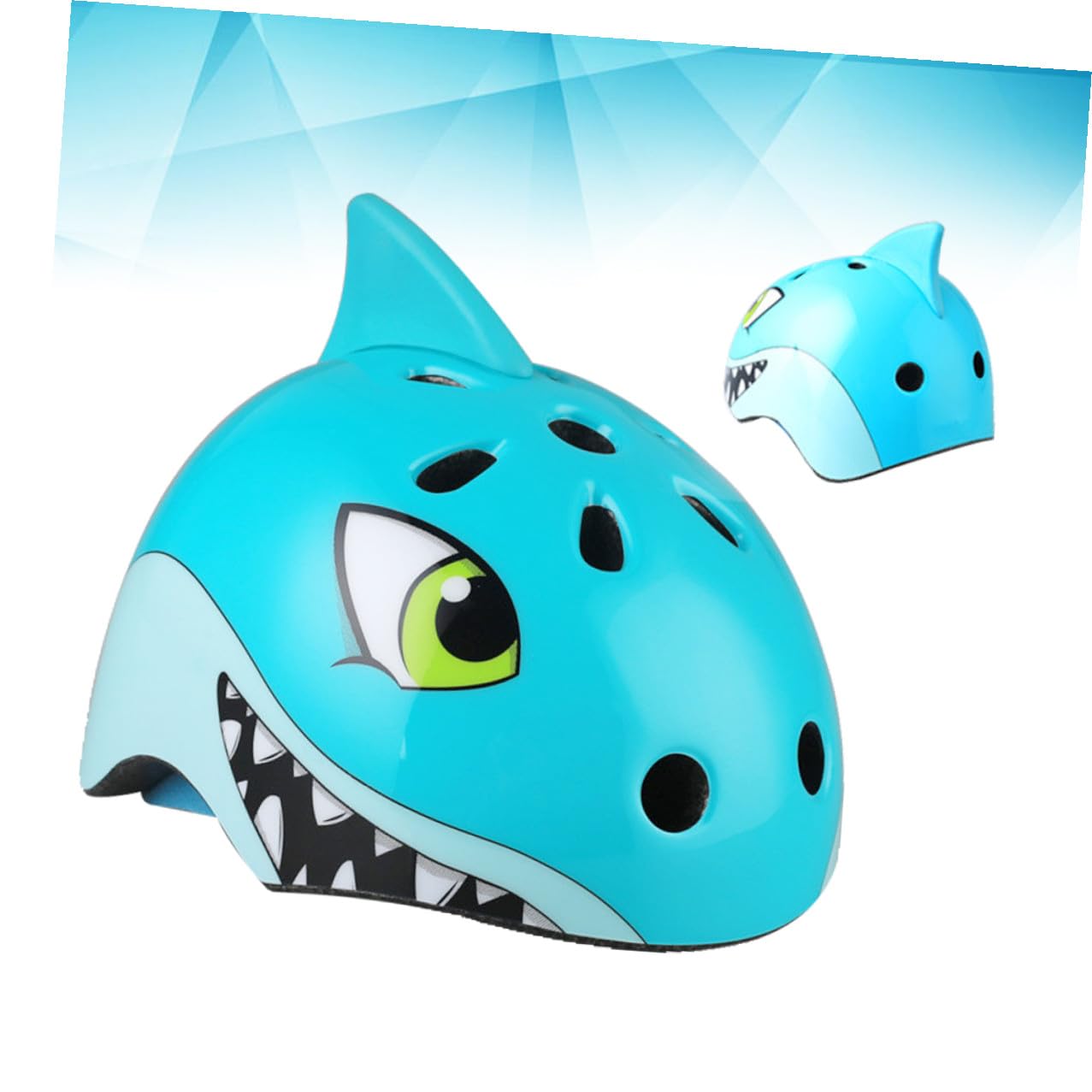 Toddmomy Casco contra Diseño 5 3D Años 8 Bicicleta de Tiburón Material Plástico, Absorbente de Sudor y Protección Impactos para Ciclismo Deportivo