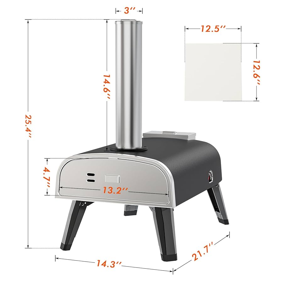Amazon.com: aidpiza Pizza Oven Outdoor 12