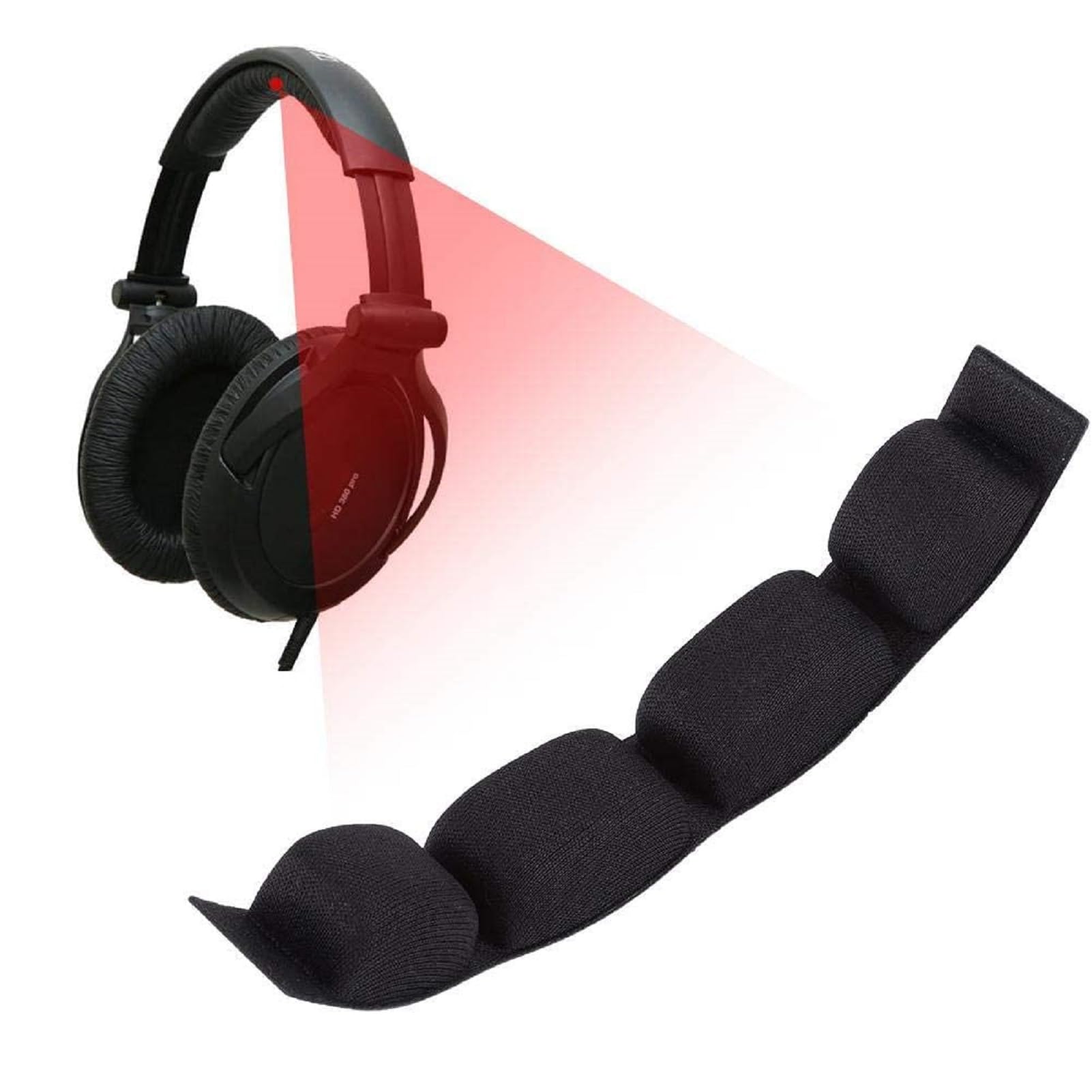 Socobeta Zestaw słuchawkowy opaska na głowę zastępcza poduszka na głowę do słuchawek kompatybilna z HD581 HD650 HD600 HD545
