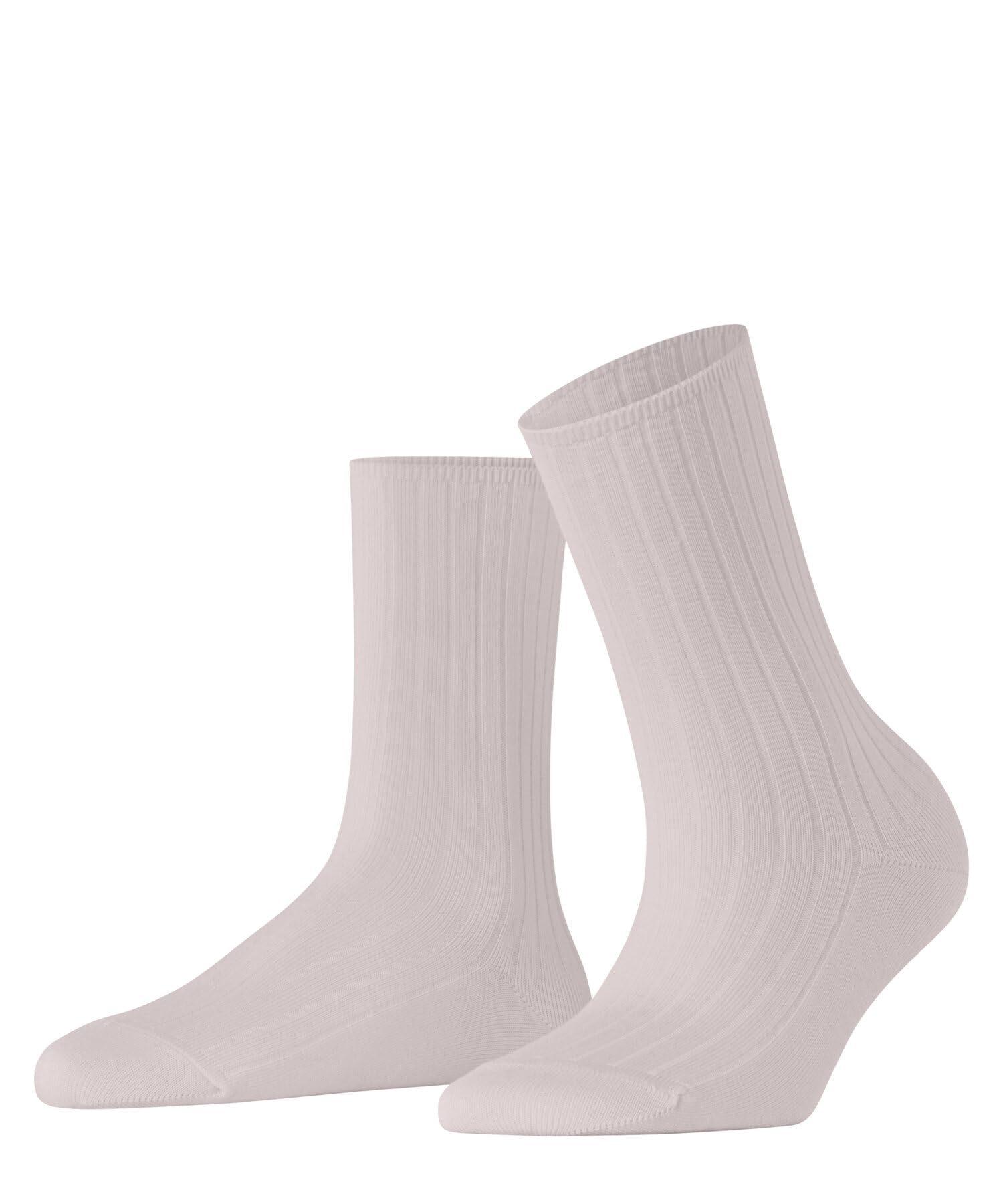 FALKE Women's Family W So Sustainable Cotton Plain 1 Pair Socks, Pink Light 8458 Rib, 5.5-8