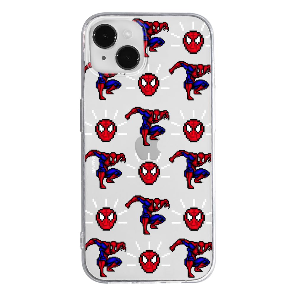 ERT GROUP mobile phone case for Iphone 14 PLUS original and officially Licensed Marvel pattern Spider Man 025 optimally adapted to the shape of the mobile phone, partially transparent