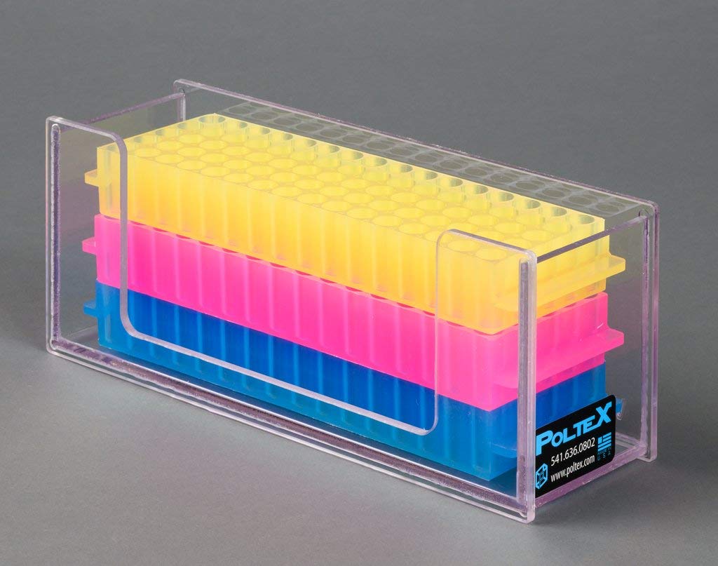 Hood Mount Tube/Vial Rack Holder (Break Resistant PETG) (9.5" Wide, Magnets 2)