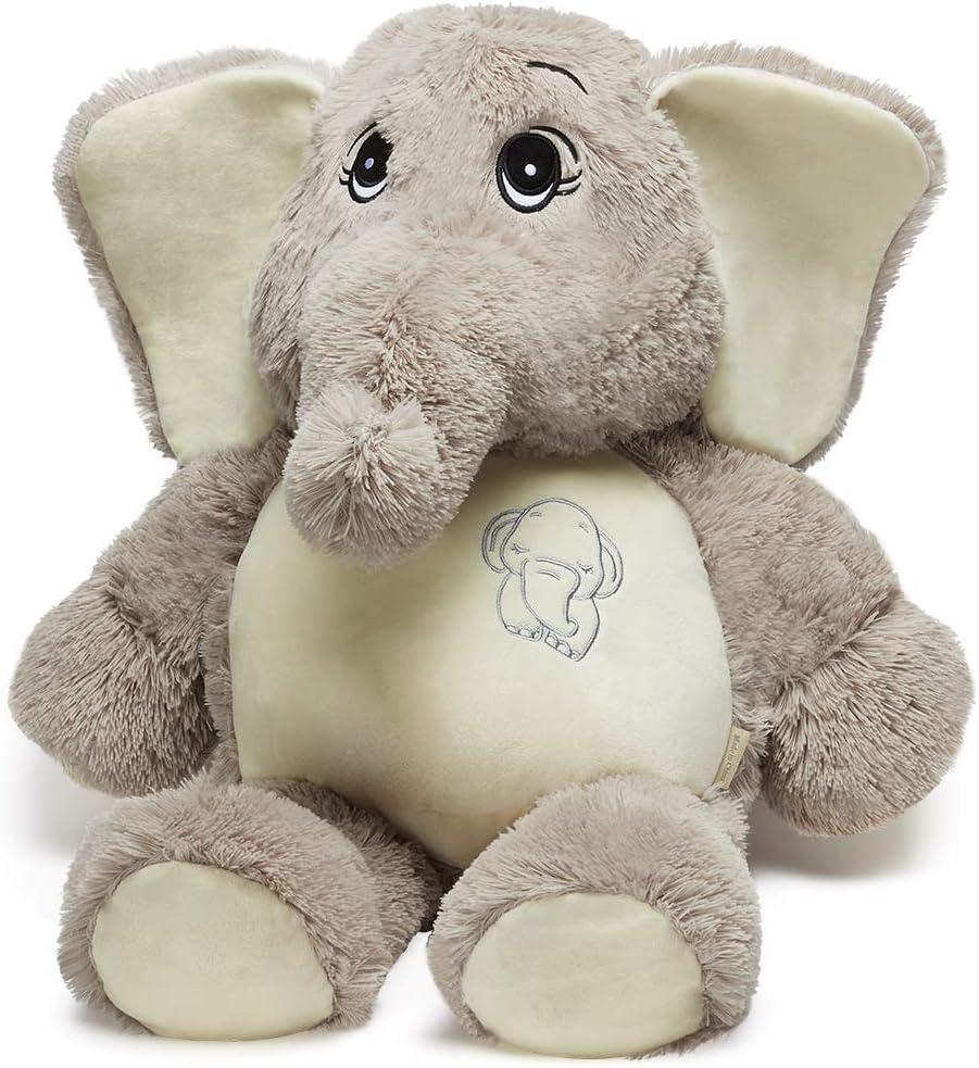 LBJ MAKY Elephant Stuffed Animal, Large 25.6", Plush Cute Toy for Kids Girlfriend Birthday