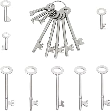 8 Pcs FB Key Set - Heavy Duty Fire Brigade Keys for Emergency