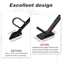 Vista 2 de Xitomer Compatible con V-Strom 650 DL650 2012-2023 Soporte lateral grande ajustable para motocicleta de 2 pulgadas