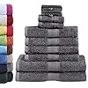10-deligeHanddoekenset, badtextiel in verschillende maten, 4x handdoeken, 2x douchehanddoeken, 2x gastendoekjes, 2x washandjes, premium kwaliteit