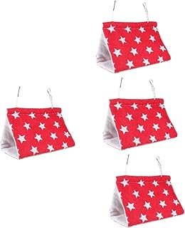 Balacoo 4 Pçs Rede De Papagaio Rede De Pássaro Gaiola De Periquito De Inverno Periquitos Fofos Rede De Furão Rede De Inverno Tenda De Hamster Rede De Papagaio Abrigo Quente Ninho De