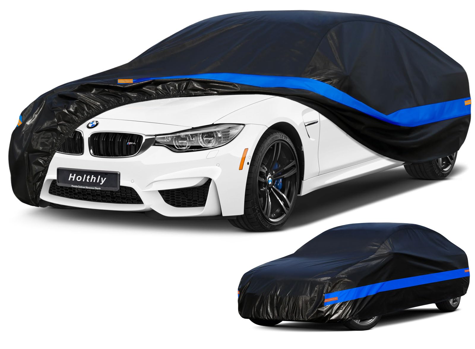 Autoabdeckung Wasserdicht Atmungsaktiv,Auto-Abdeckplane für Vollgarage,Regen,Sonne,Staub und UV-Schutz.Autoplane passend für BMW 4er,Mercede CLE SLS SL, Ford Fusion/Mustang,usw.3XL-0