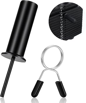 Gym Pin for Weight Stack Machine, Weight Stack Pin with Spring Clip Collar, Weight Stack Extender Pin for Gym Cable Machine, Commercial Gym and Home Gym Fitness Equipment