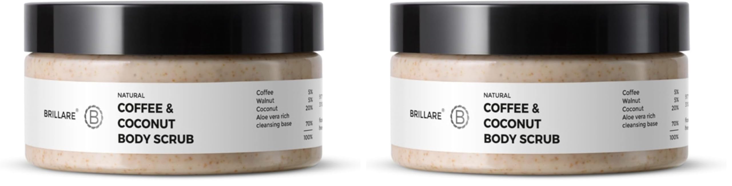 Brillare Coffee & Coconut Body Scrub Energized & Moisturised Skin (Pack of 2)-image-45