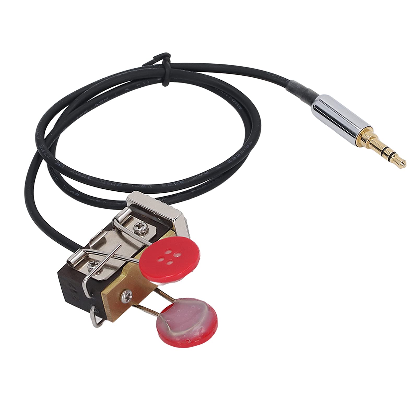 Chiave CW compatta Mavaol, design leggero e portatile, costruzione in ottone e resina, installazione semplice, per radioamatori, comunicazioni di emergenza, appassionati di