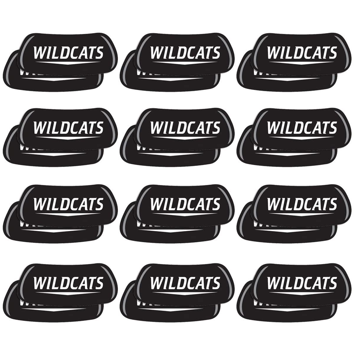 Anderson's Wildcats EyeBlacks, 12 Pairs per Package, School Spirit, Spirit Gear, Sports Fan Gear, Football Cheerleader Accessories, Homecoming