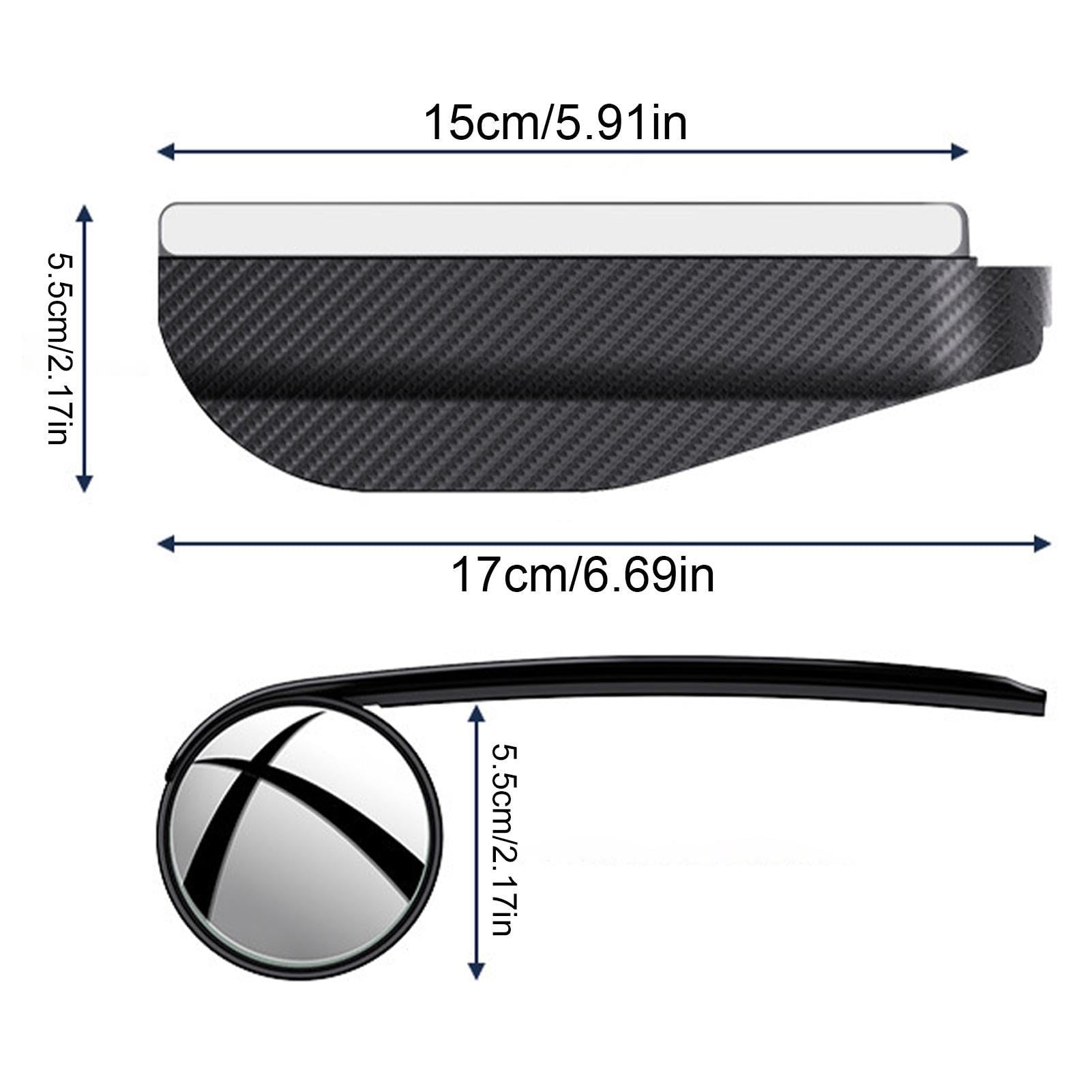 Miroirs D’angle Mort Pour Voiture – 2 Pièces – Réglables 360° – Adhésif 3M – Compatibles SUV, Camion, Van, Etc.