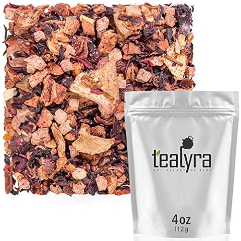 Tealyra - Aloha Hawaii - Pineapple - Hibiscus - Guava - Strawberry - Herbal Fruity Loose Leaf Tea - Hot or Iced - Caffeine Free - 112g (4-ounce) Cover