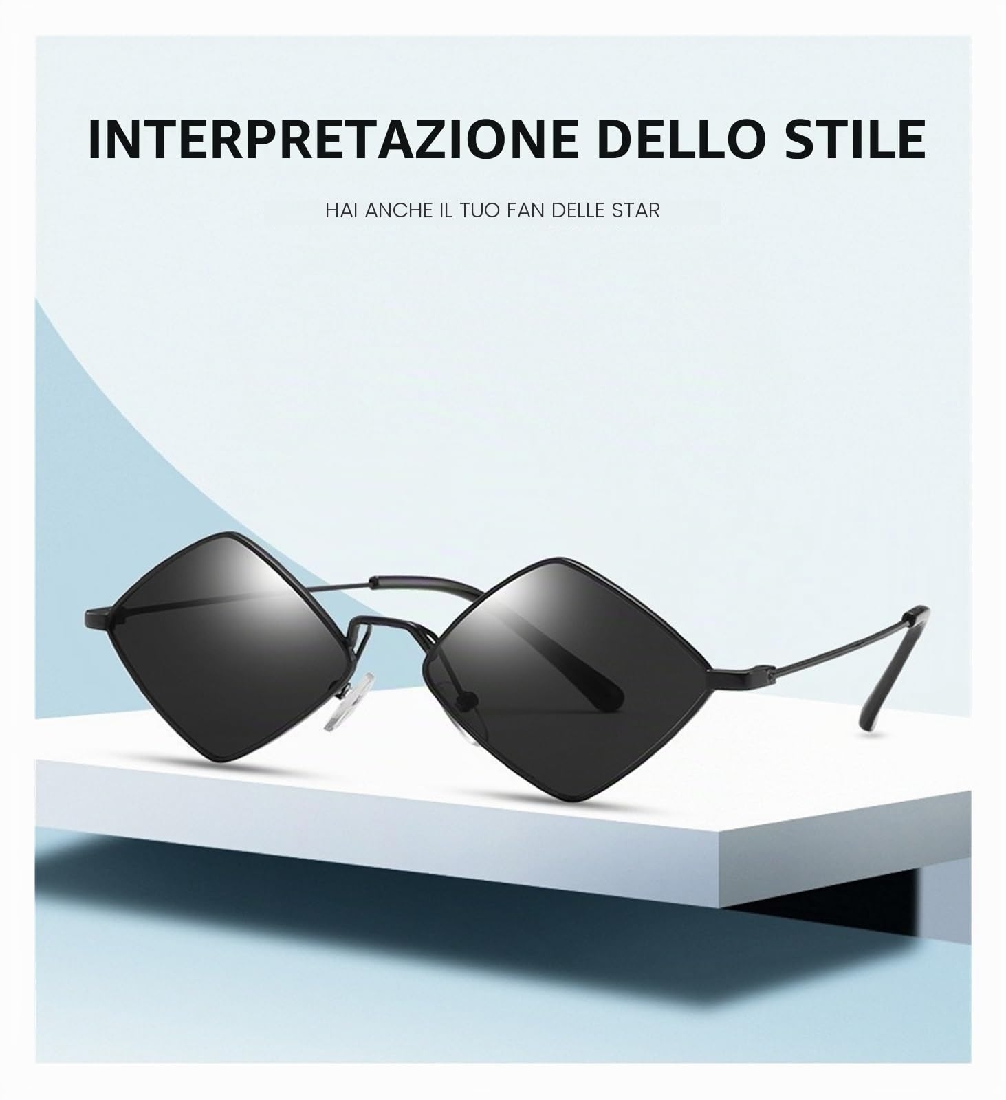 Occhiali Da Sole A Rombo For Le Vacanze Da Uomo E Da Donna Occhiali Da Sole In Metallo Con Tendenza Al Pendolarismo Fotografico
