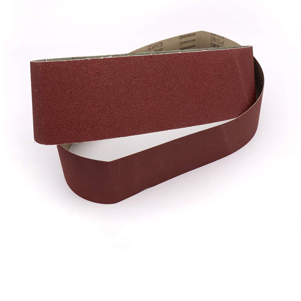 Juego de bandas lijadoras mixtas, 915 mm * 100 mm Pulido Rectificado Lijadora Bandas de Lijado Banda de Pulido de Madera Afilado de Alúmina Abrasivo Herramienta de Metal Suave, 320(80)