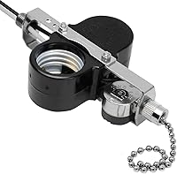 Vista 1 de Ventilador de techo con interruptor de zócalo de 2 luces Zing Ear ZE-310D ZE-109M, interruptor de cadena de tracción para lámpara de ventilador