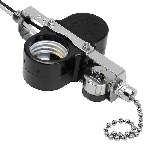 Ventilador de techo 2 Interruptor de enchufe de luz Zing Ear ZE-310D ZE-109M Socket Pull Chain Switch Ventilador de techo Luz de la lámpara, Soporte