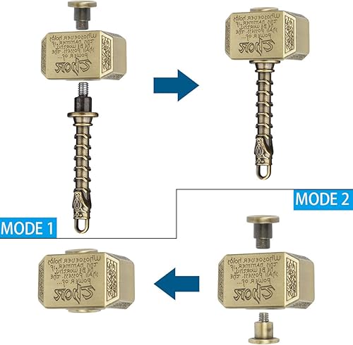 Vista 2 de Fidget Chain Hammer Spinners Metal Cool Finger Hand Spinner Fidget Cube Block Ansiedad Juguete Enfoque Cobre Fidget Juguetes para la ansiedad Gyro
