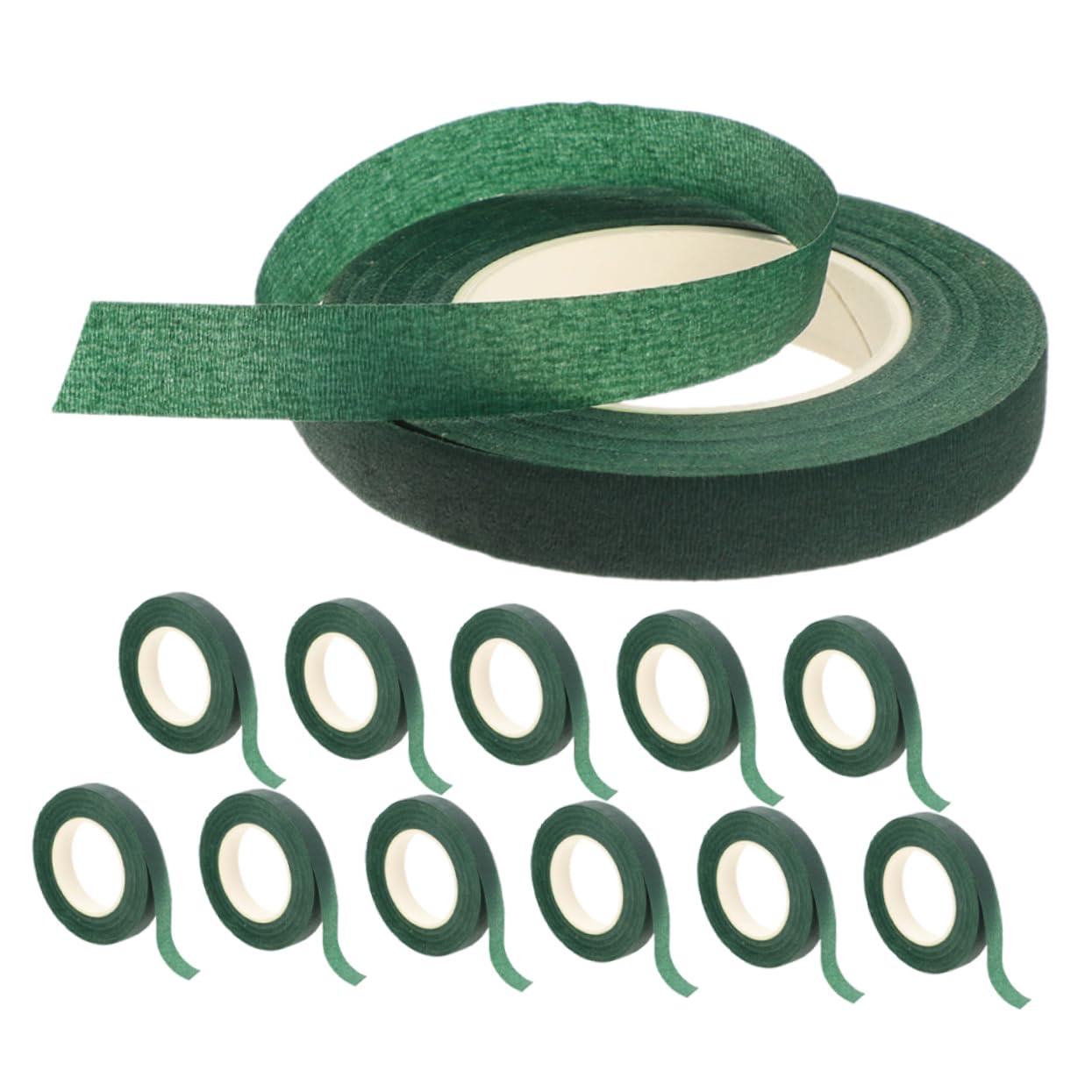 12rolls Floral Arrangement Tape Flexible Wrapping Tape for Flowers Non Adhesive Floral for Craft Projects