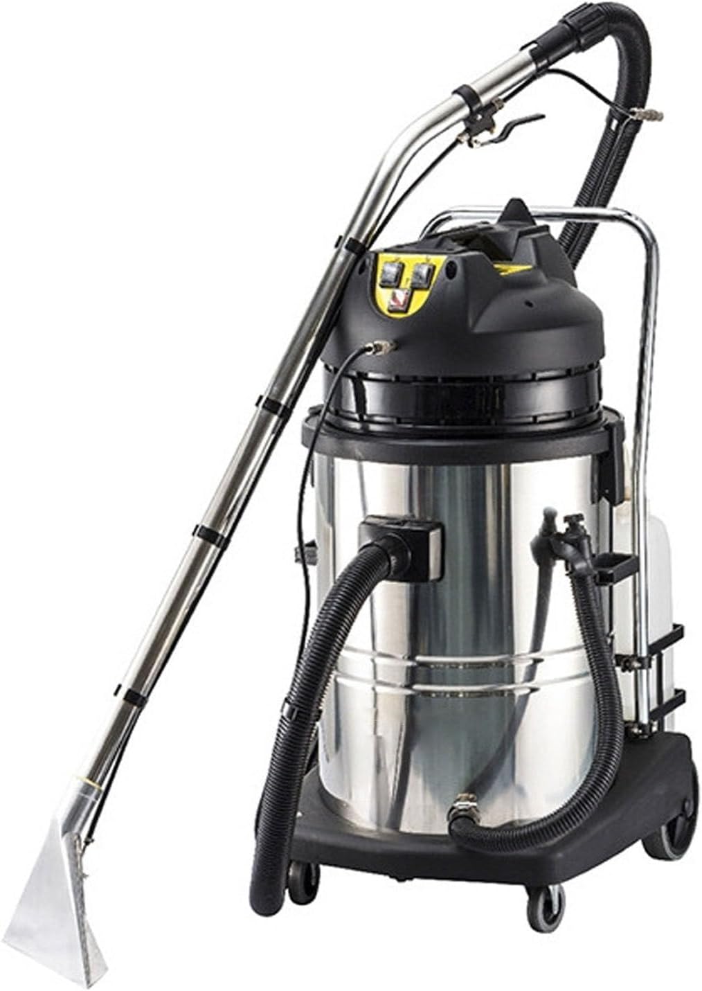 Carpet Steam Cleaner,Commercial Carpet Cleaner,40L Portable,3-in-1 Wet Dry,Stainless Steel,with Multi-Heads for Sofa Curtain Rug Fabric Deep Cleaning 40L
