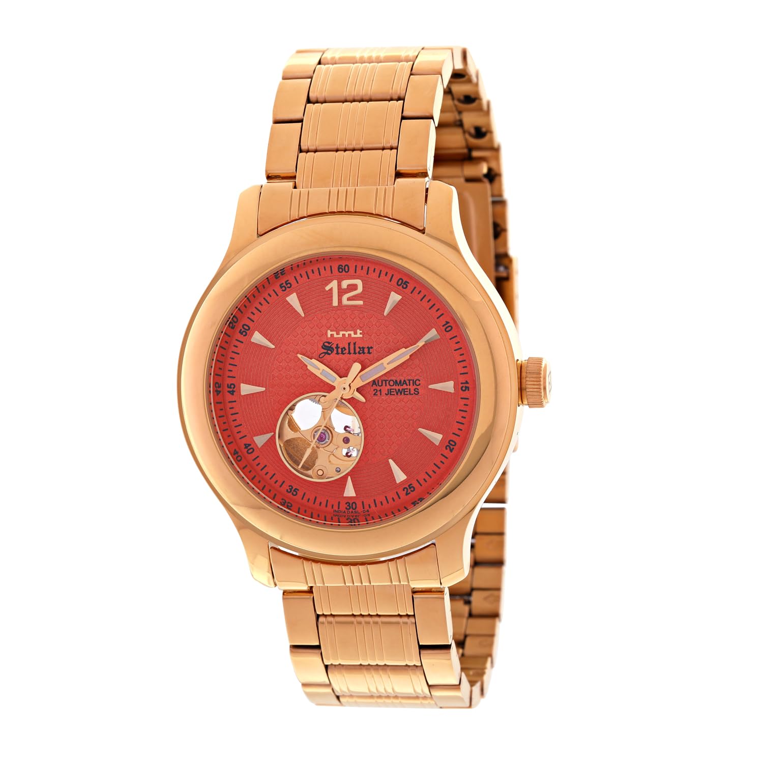 HMT Stellar Dagg 04 Saffron Color Watch for Men | 1 Year Manufacturer Warranty | Water Resistant (B0D9HJ86LV) Amazon Price History, Amazon Price Tracker