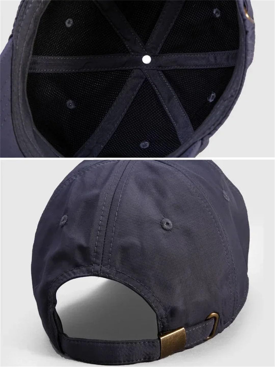 Cappellino da baseball da uomo di grandi dimensioni ad asciugatura rapida traspirante grande taglie forti cappelli da sole sport all'aperto visiera ad asciugatura rapida cachi 61-63 cm