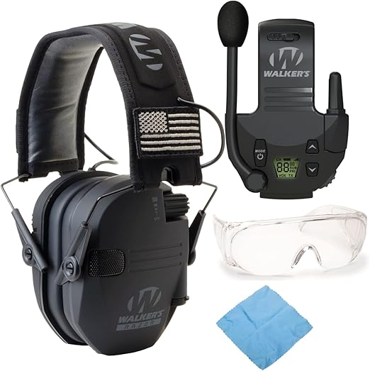 Walker's Razor Slim Electronic Muff (Black Patriot Version